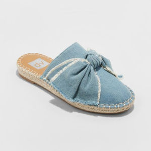 NEW! DV by Dolce Vita Denim Espadrilles Mules